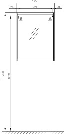 Акватон Мебель для ванной Нортон 65 белая/дуб эндгрейн – фотография-13